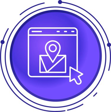 seo modern simgesinin vektör illüstrasyonu