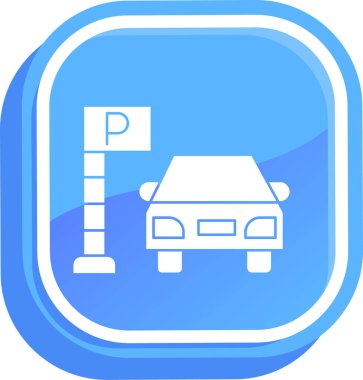 park simgesi modada izole edilmiş arkaplan