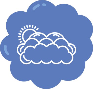 Hava durumu. Web simgesi basit illüstrasyon