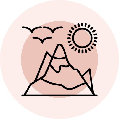 Güneş Simgesi Vektör illüstrasyonu