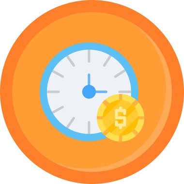 Para için. Web simgesi basit illüstrasyon