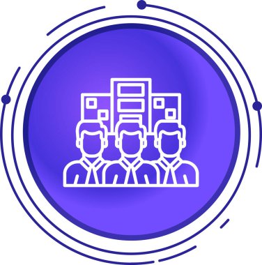 Grup insanlar simgesi, vektör çizim