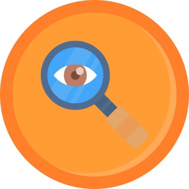 Büyüteç düz simge