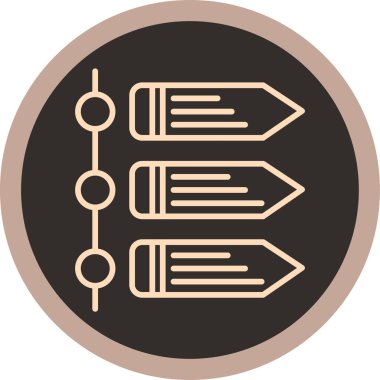 Yol. Web simgesi basit illüstrasyon