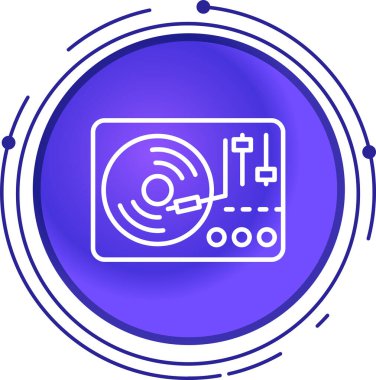 kablosuz teknoloji ikonu beyaz arkaplanda izole edilmiş dijital elektronik cihaz. Dijital tabletli elektronik cihaz. Gradyan daire rastgele noktalar. vektör illüstrasyonu