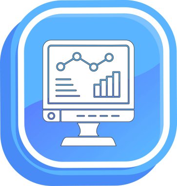 analitik simge vektör illüstrasyonu