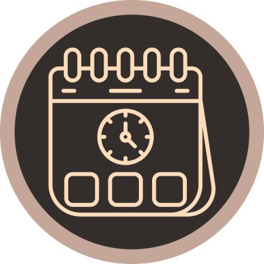 Saat. Web simgesi basit illüstrasyon