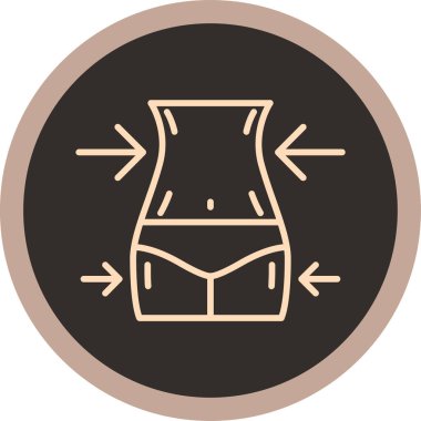 Bir mayo simgesinin vektör illüstrasyonu