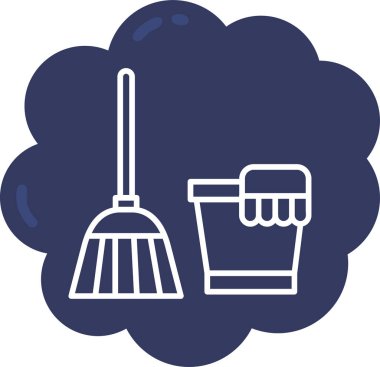 temizlik hizmeti vektör illüstrasyon