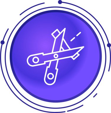 Çizgi düzlemi simgesi beyaz arkaplanda izole edildi. Uçan uçak ikonu. Uçak tabelası. Renkli taslak konsepti. Vektör.