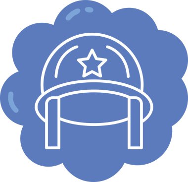 Şapka. Web simgesi basit illüstrasyon