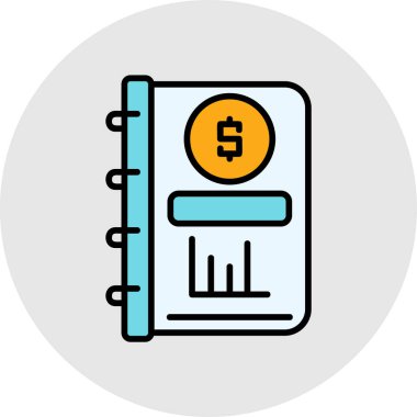 Dolar vektörü düz renk simgesi