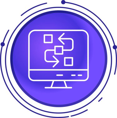 Web simgesi, vektör illüstrasyonu