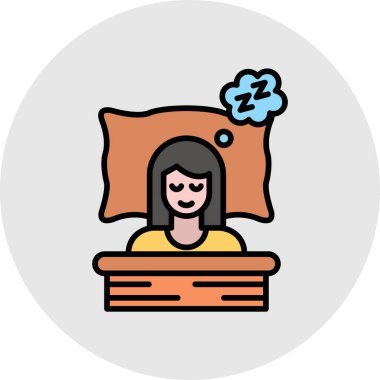 bir kız ile bir laptop vektör çizim