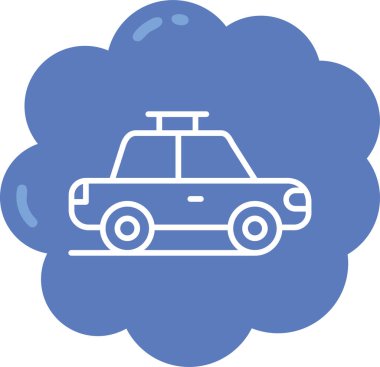 - Araba. Web simgesi basit illüstrasyon