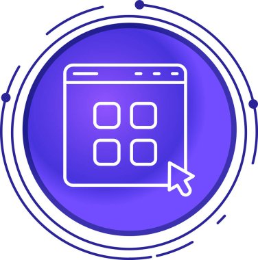 seo modern simgesinin vektör illüstrasyonu