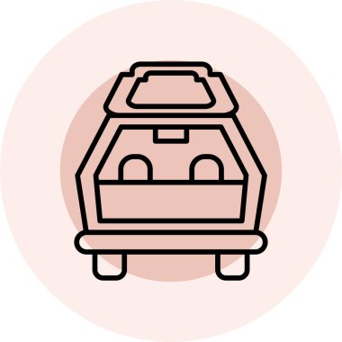 Gıda modern simgesinin vektör çizimi