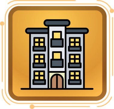 okul vektör simgesi oluşturuluyor