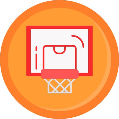 Basketbol potası düz stil ikonu