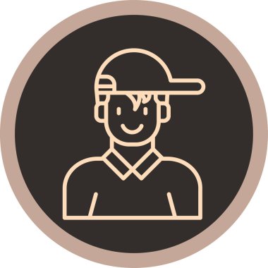 Şapkalı bir adamın vektör çizimi