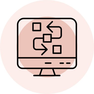 Gelişim için web tasarım simgesi. vektör illüstrasyonu