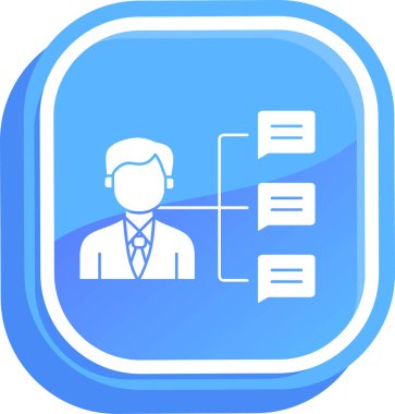 Cep telefonu olan bir adamın vektör çizimi