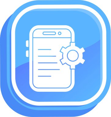 mobil uygulama simgesi vektör illüstrasyonu