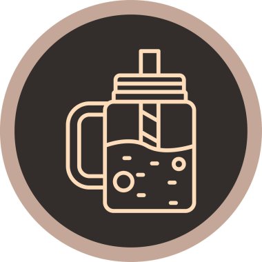 kahve ikonu vektör illüstrasyonu