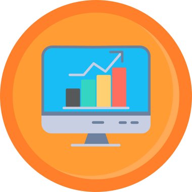 Bilgisayar. Web simgesi vektör illüstrasyonu