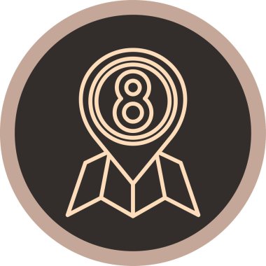 Modern simgenin vektör illüstrasyonu