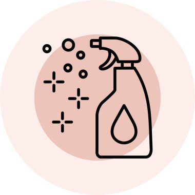 sabun spreyi ikonu. özet çizimi