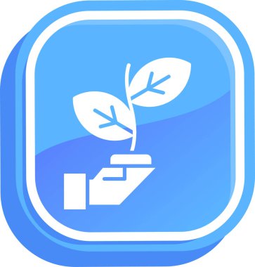 Ekoloji bitkisi çevresi simgesi - özet biçimi