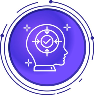 fikir simgesi, basit illüstrasyon tasarımı