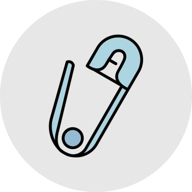 Mavi ve kırmızı renkli dikiş düğmelerinin vektör çizimi