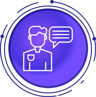 konuşma kabarcığı vektör çizimi