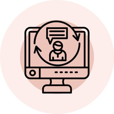 İnternet simgesi vektör illüstrasyonu