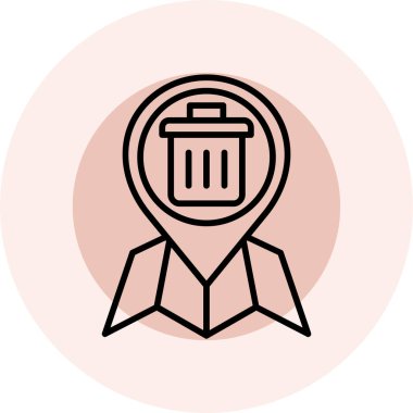 Rozet simgesi, vektör illüstrasyonu