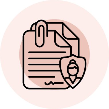 Kağıtları işaretli tutan insan elinin vektör simgesi