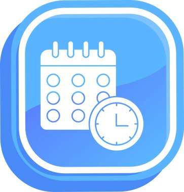 Takvim simgesi, vektör illüstrasyonu basit tasarım