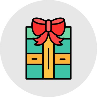 hediye kutusu vektör illüstrasyonu