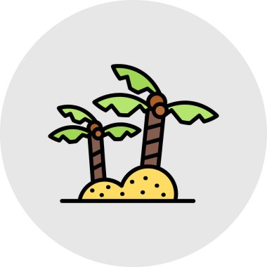 Beyaz sırt dekoltesinde izole edilmiş ağaç simgesi vektör işareti ve sembolü