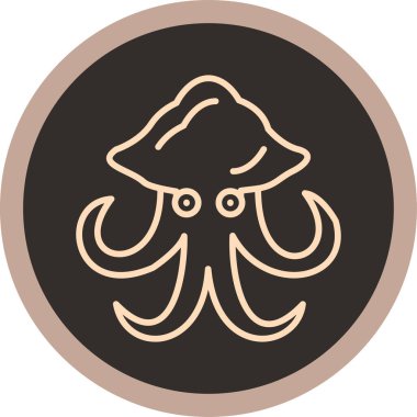 ahtapot vektör simge biçimi