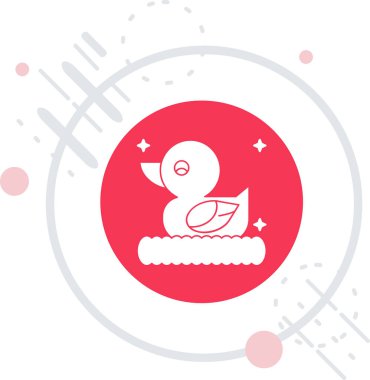 Pasta Simgesinin Vektör illüstrasyonu.