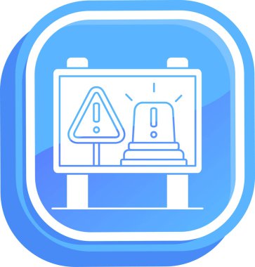 uyarı simgesi vektör illüstrasyonu