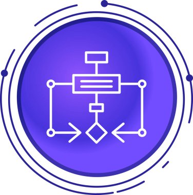 Blockchain simgesinin vektör illüstrasyonu