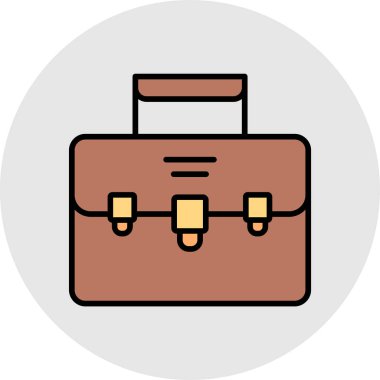 evrak çantası ikonu vektör illüstrasyonu