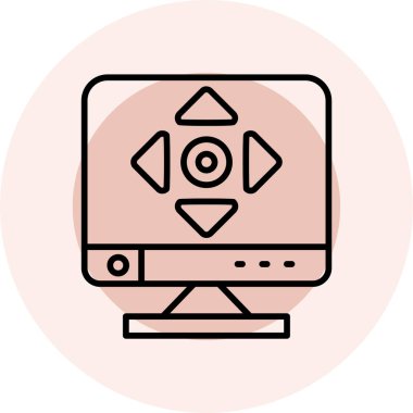 video simgesi vektör illüstrasyonu