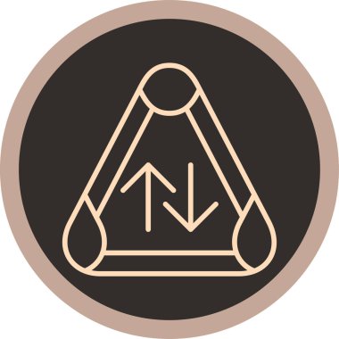 yukarı ok simgesi vektör illüstrasyonu