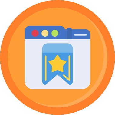 Kart. Web simgesi basit illüstrasyon