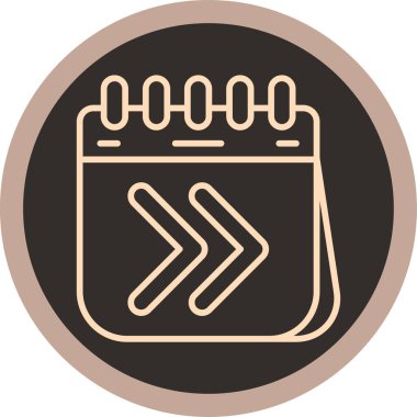 Takvim. Web simgesi basit illüstrasyon